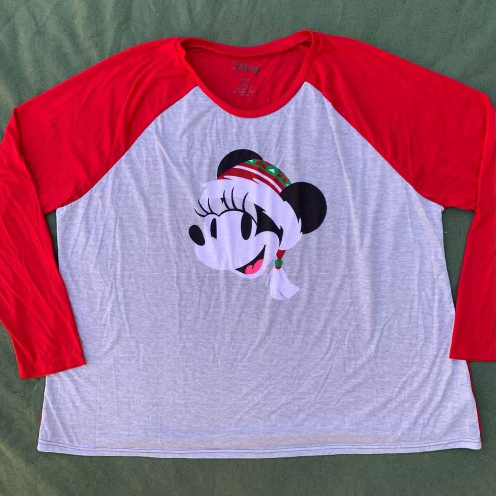 Minnie Mouse Raglan Shirt - Picture 1 of 6